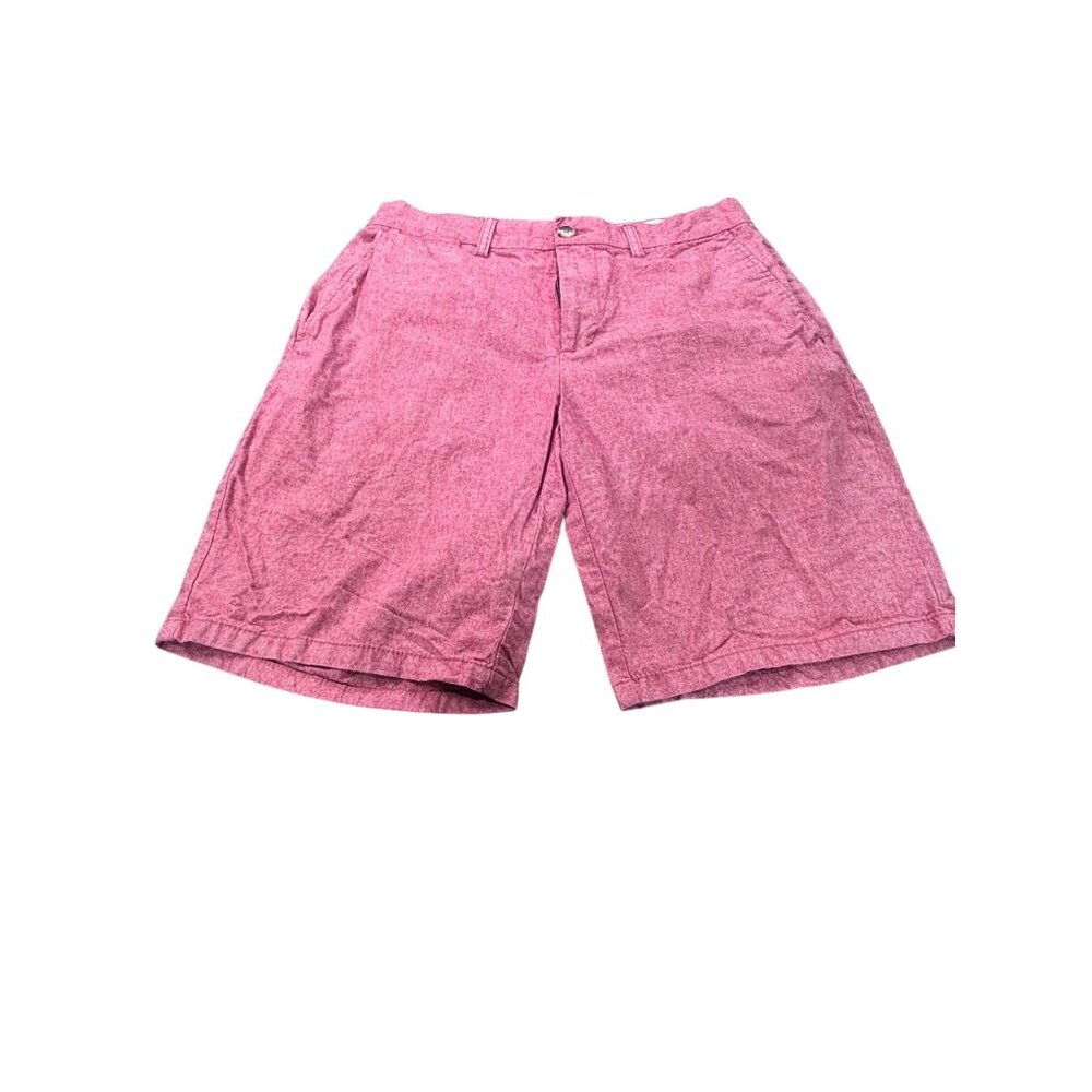 Old Navy Mens Ultimate Slim Built-In Flex Shorts 32 Red/Pink
